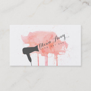 Carte De Visite rose chic moy dry bar hairstylist