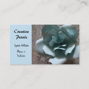 Carte De Visite Rose Conçue Bleue Designer