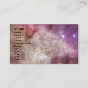 Carte De Visite Rose de nébuleuse d'Orion