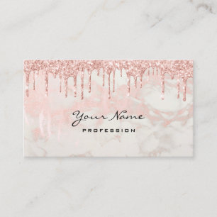 Carte De Visite Rose de Parties scintillant de maquillage Artiste