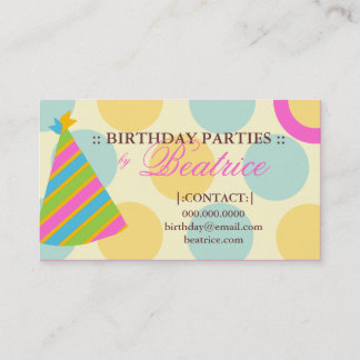 Carte De Visite ROSE de PLANIFICATEUR de la PARTIE 311-BIRTHDAY