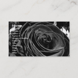Carte de visite rose de velours