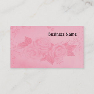 Carte De Visite Rose élégant