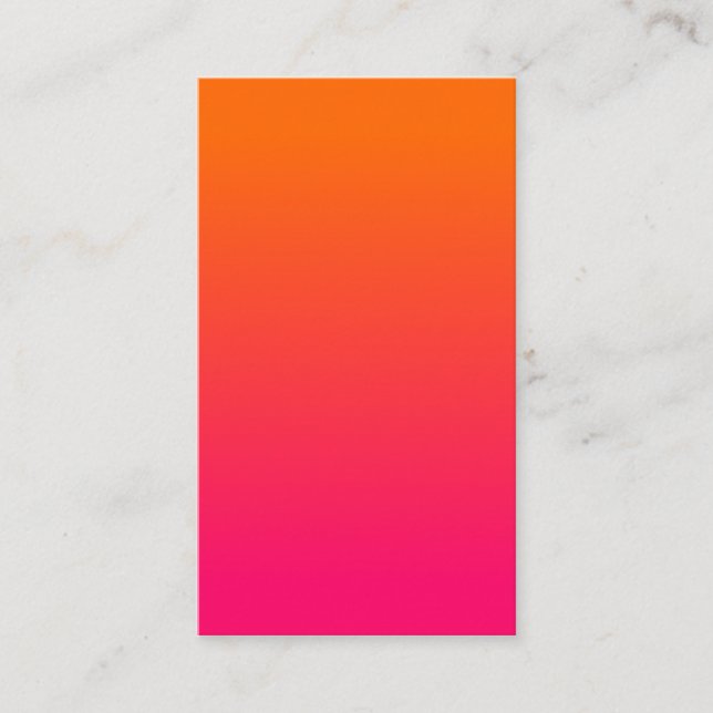 Carte De Visite Rose et ombre orange (Devant)
