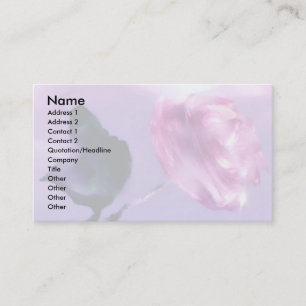 Carte De Visite Rose évanescent