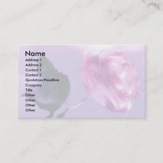 Carte De Visite Rose évanescent