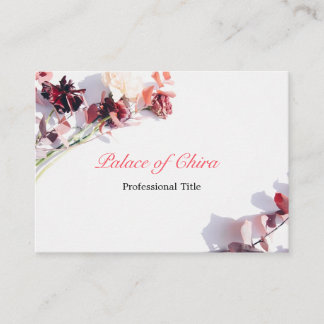 Carte De Visite Rose floral