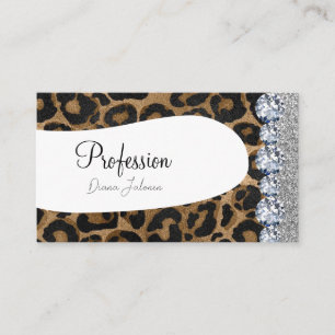 Carte De Visite Rose Gold Chic Pailleté Rose Or Artistique