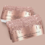 Carte De Visite Rose Gold Drips Metal Elegant Customize Glitter<br><div class="desc">This design was created though digital art. It may be personalized in the area provided by changing the photo and/or text. Or it can be customized by choosing the click to customize further option and delete or change the color the background, add text, change the text color or style, or...</div>