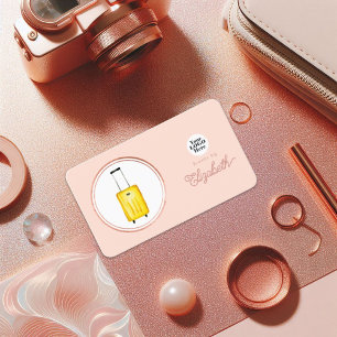 Carte De Visite Rose Gold et Blush Pink Elegant Event Planner