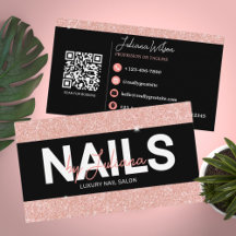 Rose Gold Parties scintillant Beauté Salon QR Code