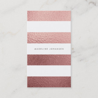 Carte De Visite Rose Gold Rose Pile Blanc Tirages Hair Stylliste