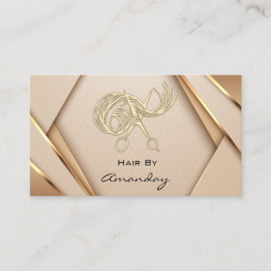 Carte De Visite Rose Gold SPA Logo Wellness Hair Stylist