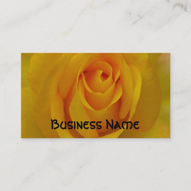 Carte de visite rose jaune (Devant)