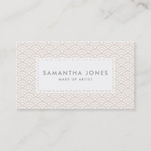 Carte De Visite Rose Joli Design Motif Moderne Maquillage Artiste