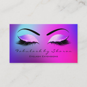 Carte De Visite Rose lumineux de Miami de parties scintillantes de