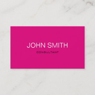 Carte De Visite Rose moderne et minimaliste