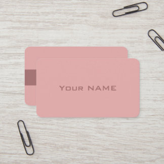 Carte De Visite Rose moderne simple