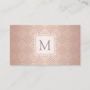 Carte De Visite Rose motif de luxe professionnel