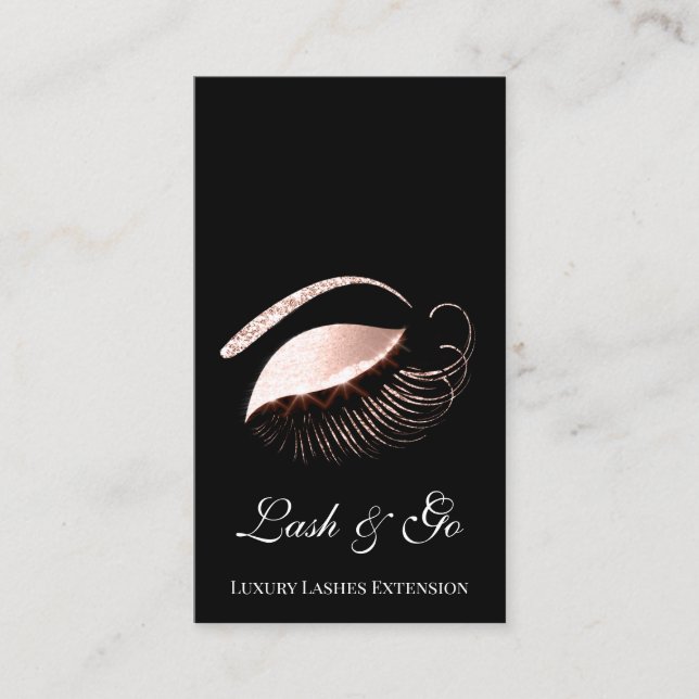 Carte De Visite Rose Pink Maquillage Artist Lash Extension Drivers (Devant)