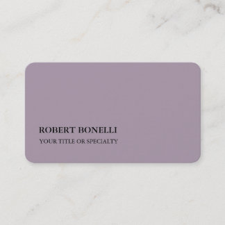 Carte De Visite Rose Quartz Platine Gris élégant minimaliste