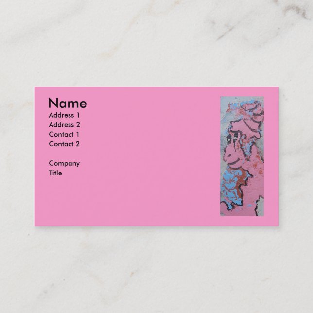 CARTE DE VISITE ROSE REINE (Devant)