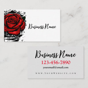 Carte De Visite Rose robuste