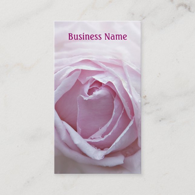 Carte De Visite Rose rose (Devant)
