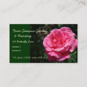 Carte De Visite Rose rose profonde magnifique