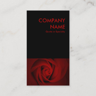 Carte De Visite rose rouge