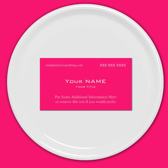 Carte De Visite Rose sécurité (Créateur téléchargé)
