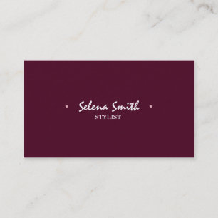 Carte De Visite Rose simple