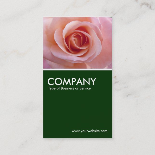 Carte De Visite Rose - Vert foncé (Devant)