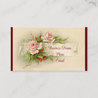 Carte de visite Rose vintage