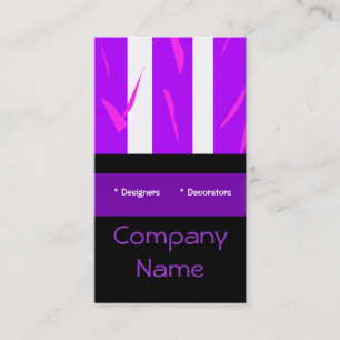 Carte de visite rose violet