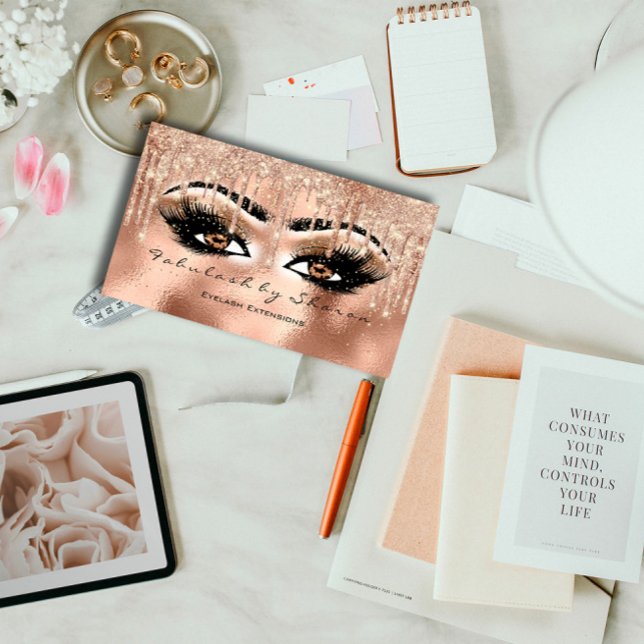 Carte De Visite Rose VIP de Parties scintillant d'éjaculation de m (Créateur téléchargé)