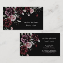 Roses Aquarelle Fond Noir