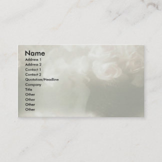 Carte De Visite Roses blanches