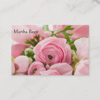 Carte De Visite Roses roses roses pour votre entreprise de mode