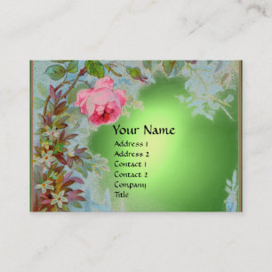 Carte De Visite ROSES ROSES ROSES ROSES ET JASMINES MONOGRAM GEM v
