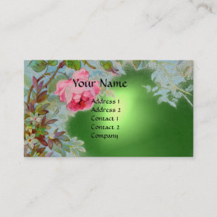 Carte De Visite ROSES ROSES ROSES ROSES ET JASMINES MONOGRAM GEM v