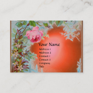CARTE DE VISITE ROSES ROSES ROSES ROSES ET JASMINES MONOGRAM PIERR