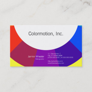 Carte De Visite Roue couleur