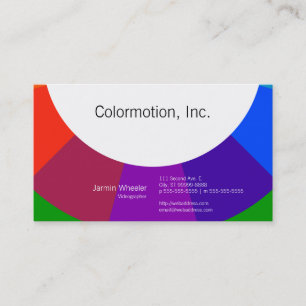 Carte De Visite Roue couleur