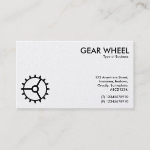 Carte De Visite Roue d'engrenage 01