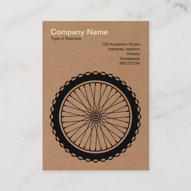 Carte De Visite Roue MTB - Carton (Devant)