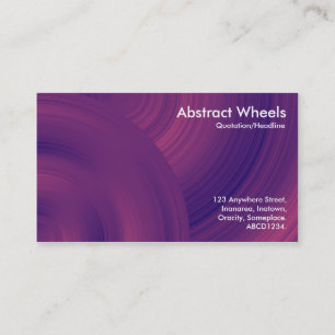 Carte De Visite Roues Abstraites 09