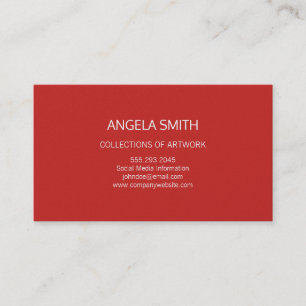 Carte De Visite Rouge