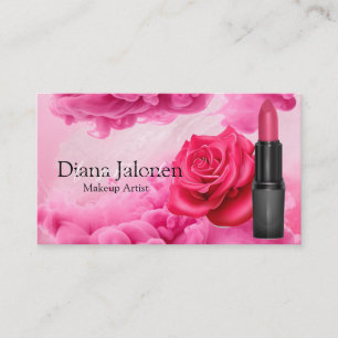Carte De Visite Rouge à lèvres Monogram Beauty Sequin Cute Maquill