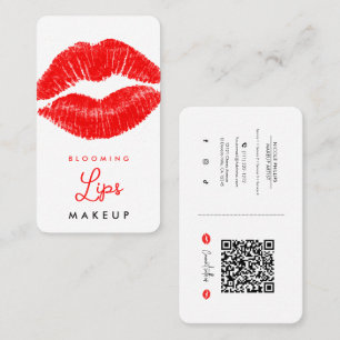 Carte De Visite Rouge à lèvres Stain Maquillage Réseaux Sociaux